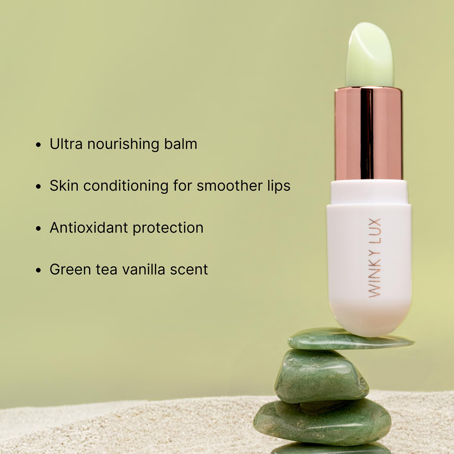 Amazon.com : Winky Lux Matcha Lip Balm, Ultra-Moisturizing Clear